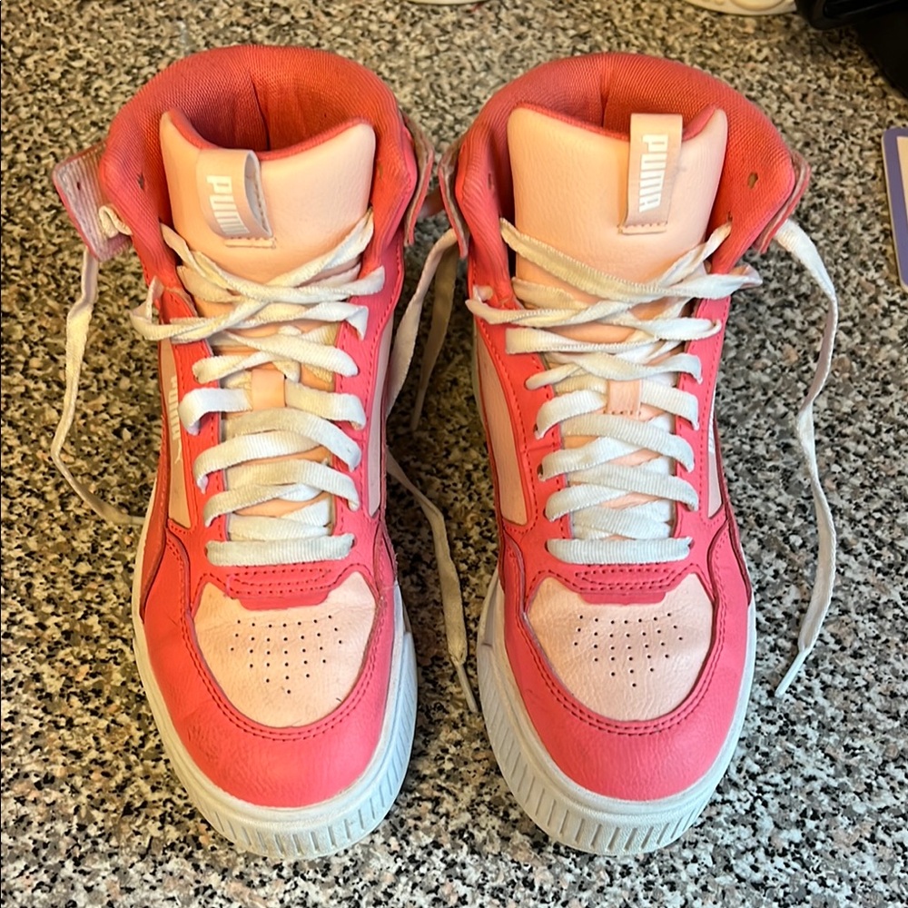 PUMA Pink High-Top Sneakers